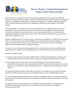 How to Scope a Project