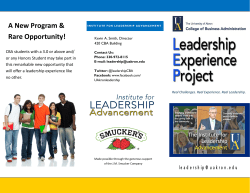 Leadership Experience Project