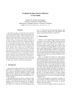Evolution in Open Source Software: A Case Study