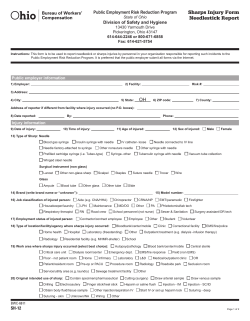 Ohio Needlestick Legislation