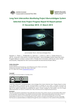 Progress Report number 3,