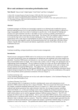 Predicting Ecological Responses for Improved Stream Management