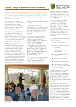 Link to full story on workshop [PDF]