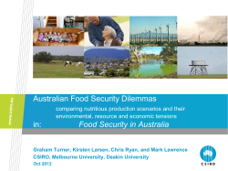 Comparing Nutritious Production Scenarios and their Environmental, Resource and Economic Tensions