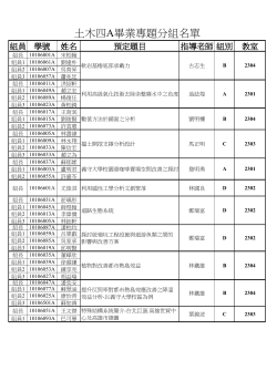 104學年度第1學期四A/四B(101級)畢業專題展口試事宜。