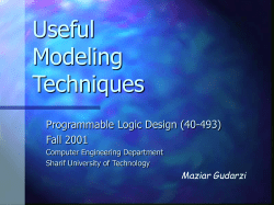 Useful Modeling Techniques in Verilog