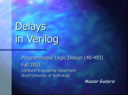 Delays in Verilog