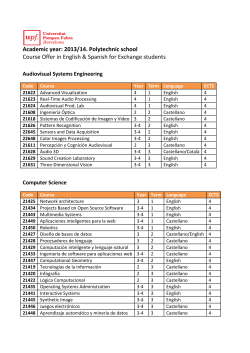 a list of courses taught in either Spanish or English (pdf file)