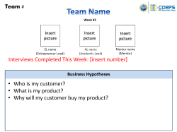 Presentation Template #2