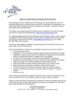 Public Purchase System Notification