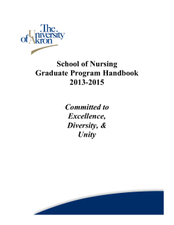 Graduate Handbook 2013-2015