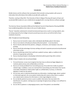 Mobile Device Handbook Statement