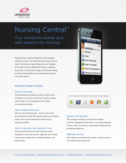 Nursing Central Features