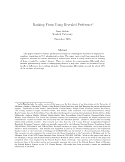 Ranking Firms Using Revealed Preference