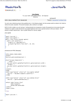 Call a Applet Java method from Javascript.pdf