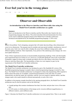 JavaWorld - October - How-to Java_ Observer and Observable.pdf