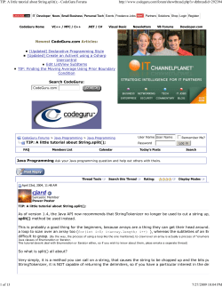 notes from the website