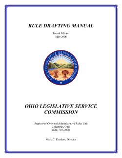 LSC Rule Drafting Manual