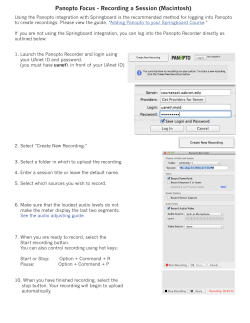 Recording a Session (Macintosh)