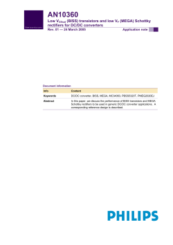 MC34063 AN10360, Schottky rectifiers for DCDC converters.pdf