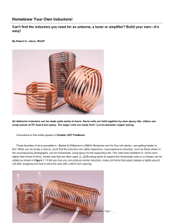 home brew your own inductors