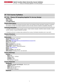 Official Syllabus