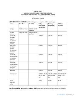 Room Rental Rates