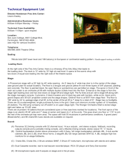 Technical Equipment List