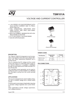 tsm101,tsm101a,voltage and current controller.pdf