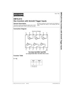dm74ls14,hex inverters with schmitt trigger inputs.pdf