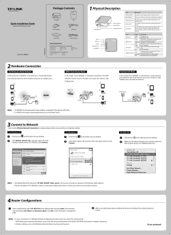 Quick Installation Guide