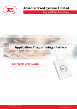 API_ACR122U, Application Programming Interface.pdf