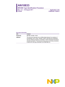 MIFARE Type Identification Procedure, AN10833