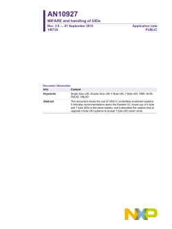 AN10927, MIFARE and handling of UIDs.pdf