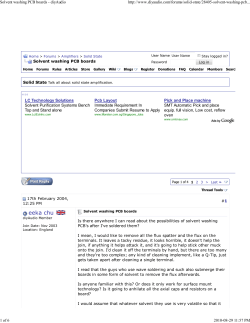 pcb cleaning - Solvent washing PCB boards.pdf