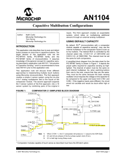 Capacitive Multibutton Configurations