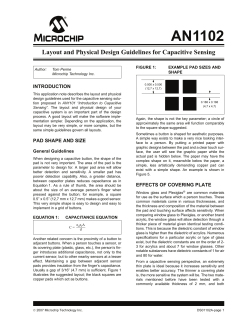 Layout and Physical Design Guidelines for Capacitive Sensing