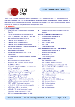 FT232BM datasheet
