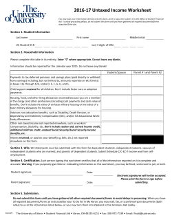 Untaxed Income Worksheet