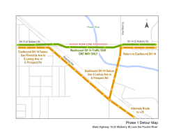 map of the planned detour