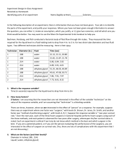 solutions to In-Class Assignment Revisited