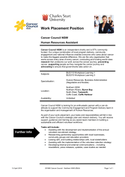 Cancer Council Northern NSW