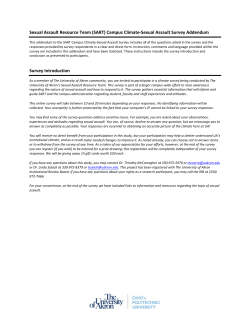 Survey questions and responses