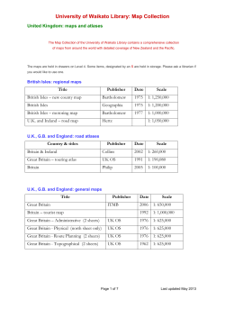 United Kingdom general, road and street