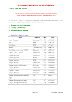 Europe regional, country and city