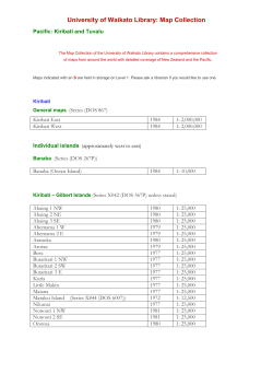 Kiribati, Tuvalu and Nauru