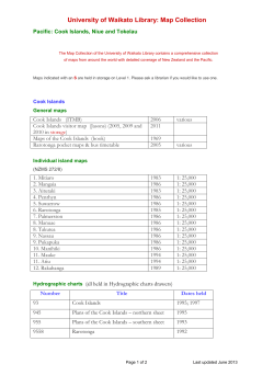 Cook Islands, Niu and Tokelau