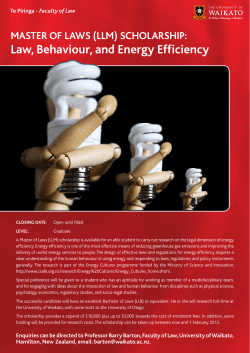 LLM scholarship for energy efficiency research