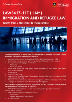 Immigration Law returns to Waikato