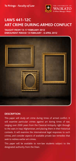 Learn how art suffers during wartime